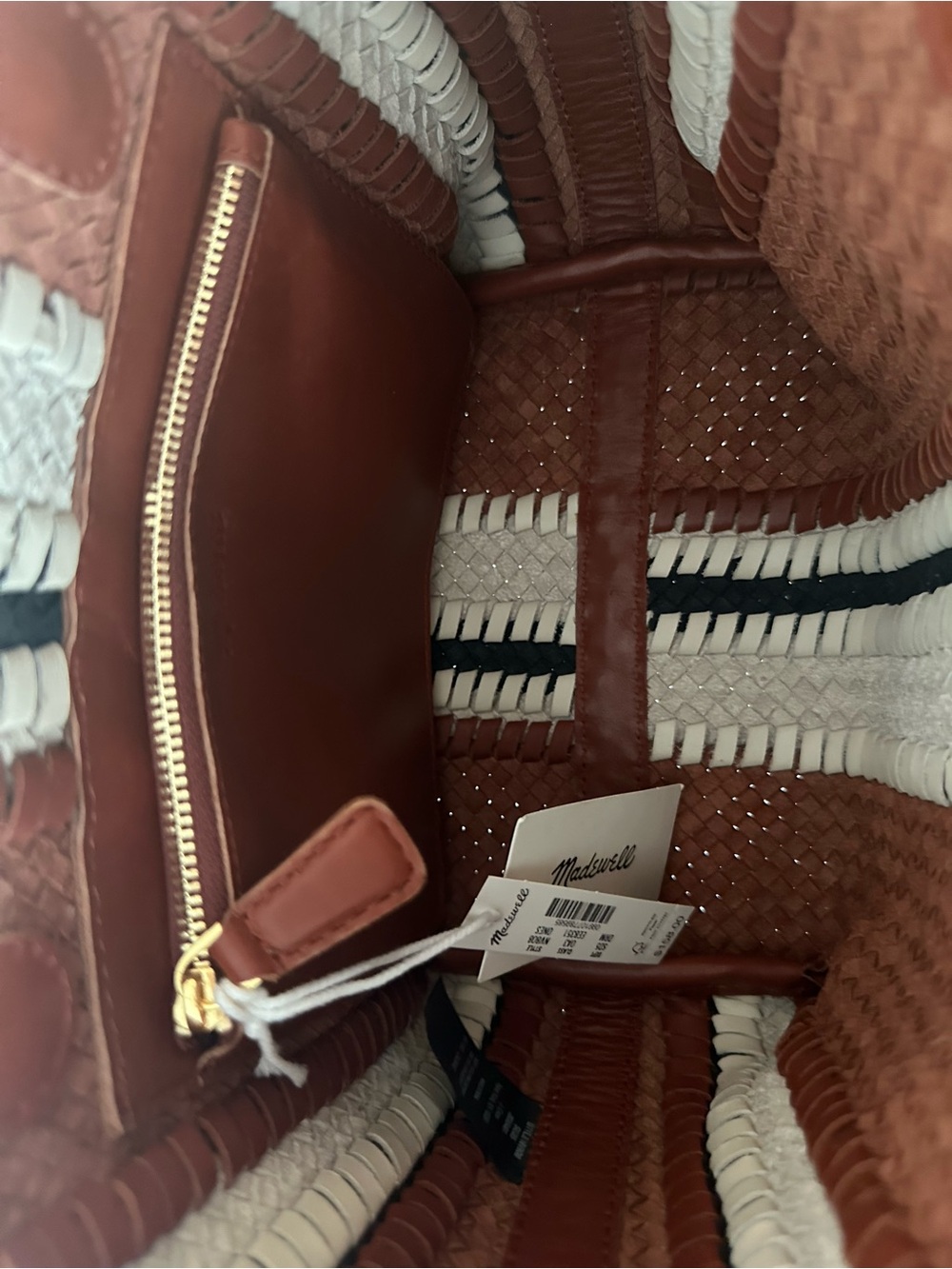 Madewell signature woven mini tote - stripe pattern - Picture 11 of 11